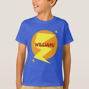 Camiseta Nome Personalizado do Super-herói Boy