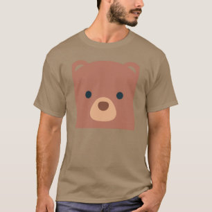 Camiseta Nome Personalizado do Urso Marrom Fofinho Cinto   