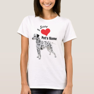 Camiseta Nome personalizado Dog Dalmatian