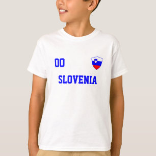 Camiseta Nome Personalizado E Futebol De Número Da Eslovêni