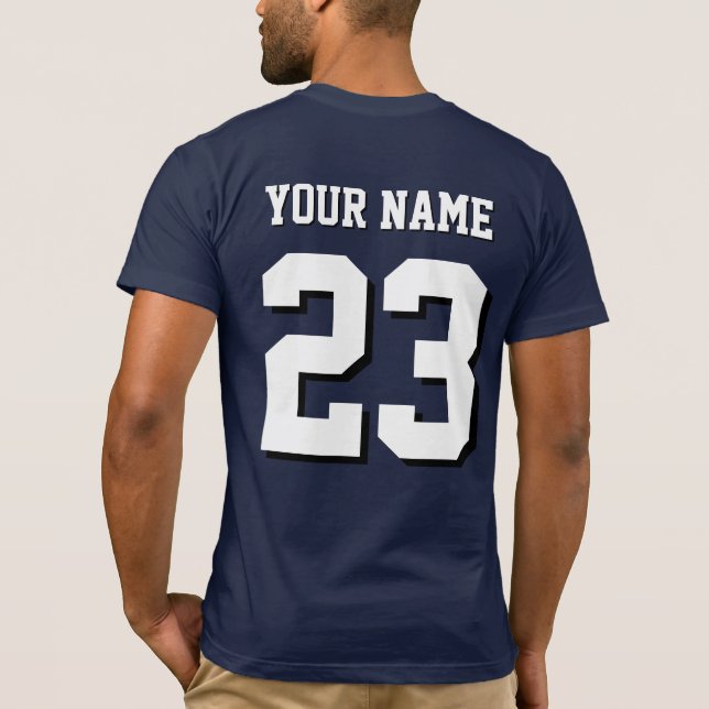 Camiseta Nome Personalizado e Número de Esporte Jersey (Verso)