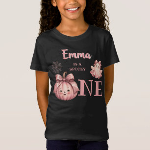 Camiseta Nome Personalizado é uma Garotinha Pinkoween Assus