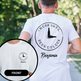 Camiseta Nome Personalizado Equipe de Cerveja Divertida