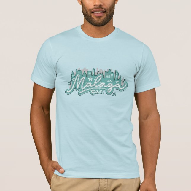 Camiseta Nome Personalizado / Espanha de Málaga de Texto (Frente)