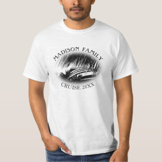 Camiseta Nome personalizado férias do navio de cruzeiros da