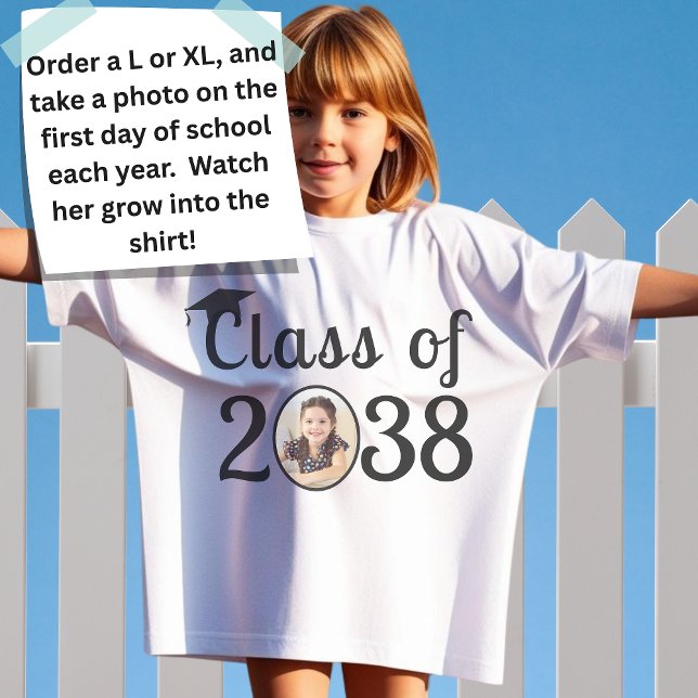 Camiseta Nome personalizado, foto, classe de impressão digi (Criador carregado)