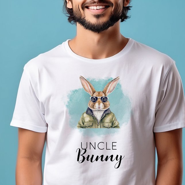 Camiseta Nome Personalizado Grupo da Família Tio Bunny Matc (Criador carregado)