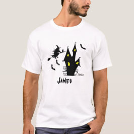 Camiseta Nome personalizado | Halloween Retro Elegante