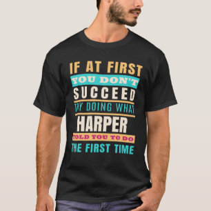 Camiseta Nome personalizado HARPER Nome próprio HARPER