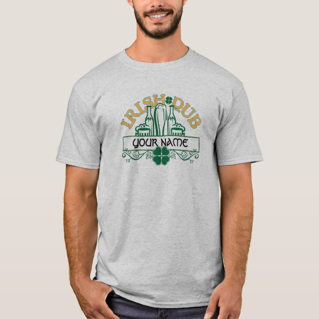 Camiseta Nome Personalizado Irish Pub T-Shirt (Frente)