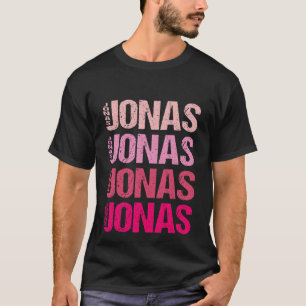Camiseta Nome Personalizado Jonas I Love Jonas T-Shirt