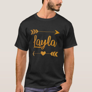 Camiseta Nome Personalizado LAYLA Engraçado Aniversário Per