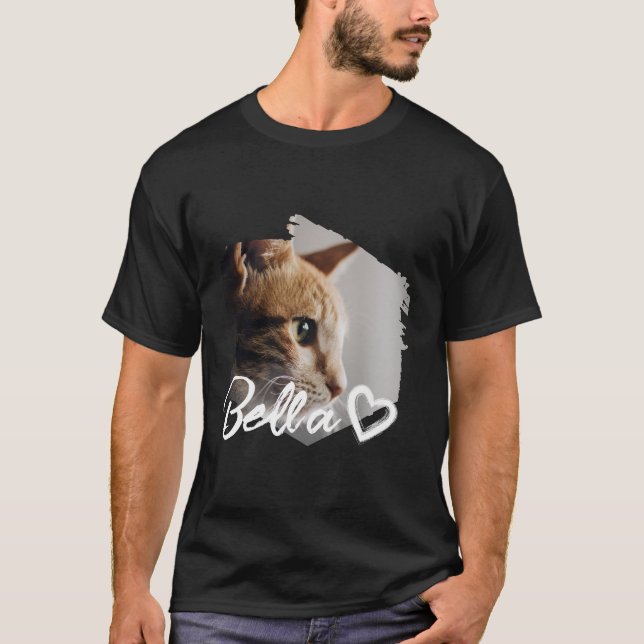 Camiseta Nome Personalizado legal e Foto para sua Pet (Frente)