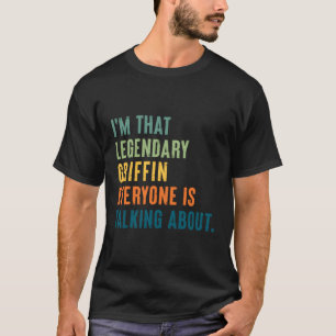 Camiseta Nome Personalizado Legendário Griffin