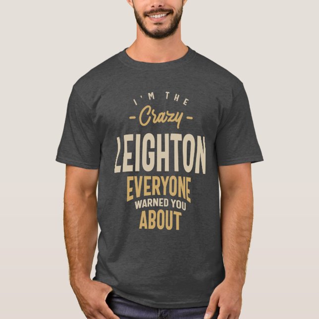 Camiseta Nome Personalizado Leighton (Frente)