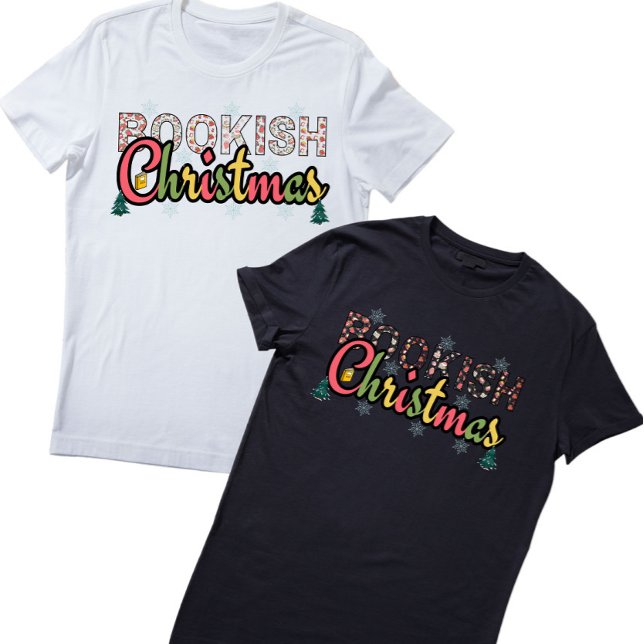 Camiseta Nome Personalizado Lista de Livros de Natal (Criador carregado)