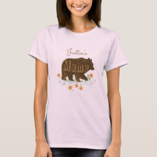 Camiseta Nome personalizado Mama Bear