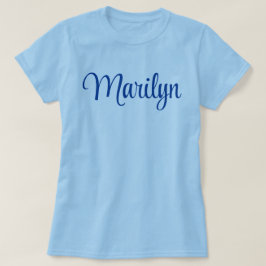 Camiseta Nome personalizado Marilyn Basic T Shirt