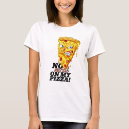 Camiseta Nome Personalizado No Meat Pizza T-Shirt