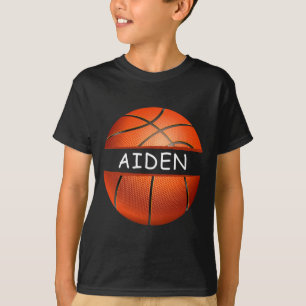 Camiseta Nome Personalizado Novelty Aiden Sports Bysketbyll