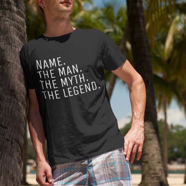 Camiseta Nome Personalizado O Homem A Lenda T-Sh (Criador carregado)