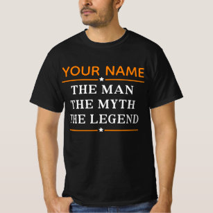 Camiseta Nome Personalizado O Homem O Mito A Legenda