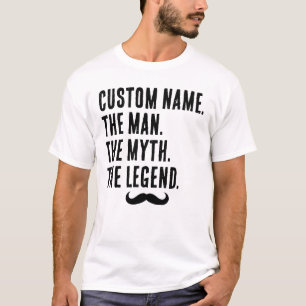 Camiseta Nome Personalizado O Homem O Mito A Legenda