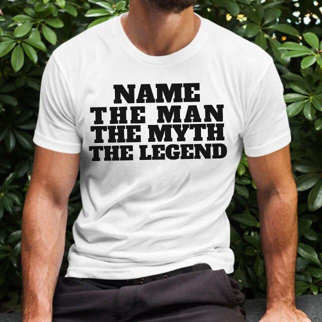 Camiseta Nome Personalizado O Homem O Mito O Diversão Da Le (Criador carregado)