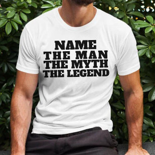 Camiseta Nome Personalizado O Homem O Mito O Diversão Da Le