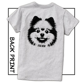 Camiseta Nome Personalizado ou Texto Pop Art Pomeranian Mãe