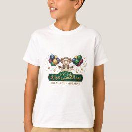 Camiseta Nome Personalizado Ovelha Fofa do Eid Al-Adha
