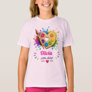 Camiseta Nome Personalizado, Paleta de Pintura Arte Persona