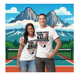 Camiseta Nome Personalizado Pickleball Rally Wrecker