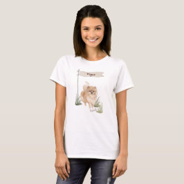 Camiseta Nome Personalizado Pommeranian Pet Dog