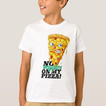Nome Personalizado Sem Veggies Pizza T-Shirt