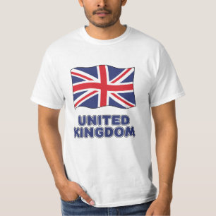 Camiseta Nome Personalizado Sinalizador Reino Unido