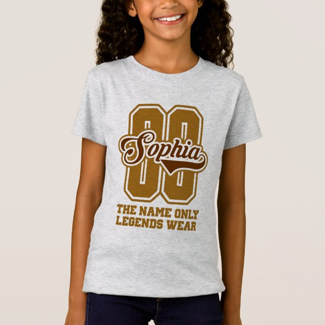 Camiseta Nome Personalizado Sophia, Nome Personalizado Soph (Frente)
