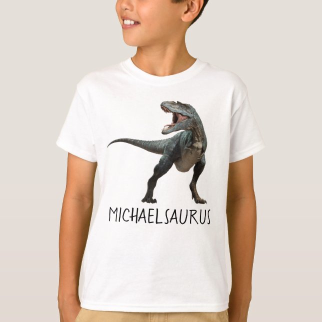 Camiseta Nome personalizado T-Rex Tyrannosaurus (Frente)