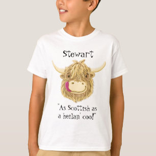 Camiseta Nome personalizado tão escocês quanto uma vaca d