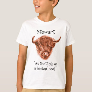 Camiseta Nome personalizado tão escocês quanto uma vaca d