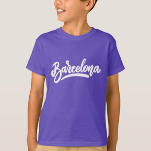 Camiseta Nome personalizado / Texto Barcelona