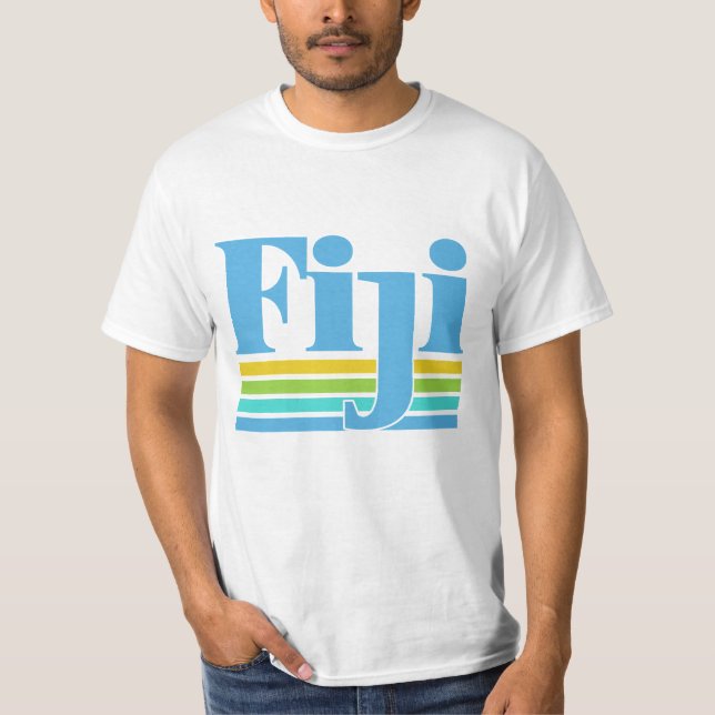 Camiseta Nome Personalizado / Texto Fiji (Frente)