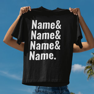 Camiseta Nome Personalizado & Tipografia Minimalista Perso