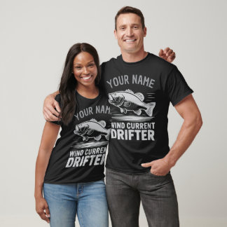 Camiseta Nome Personalizado Vento Corrente Deriva Baixo Pei