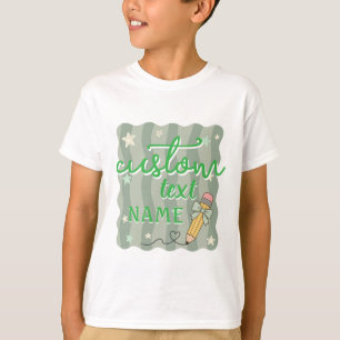 Camiseta Nome Personalizado Volta às Aulas Série