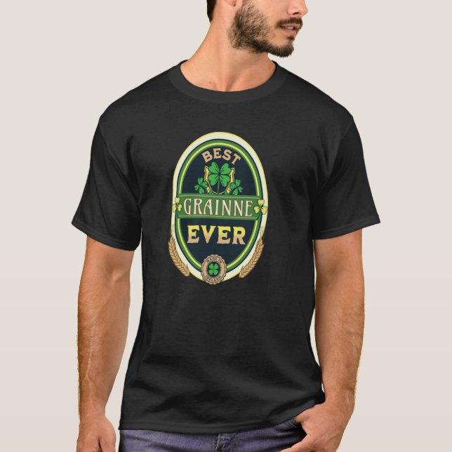 Camiseta Nome Pessoal De Melhor Grainte Irish Retro Beer L (Frente)