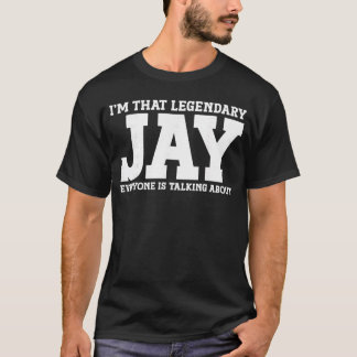 Camiseta Nome pessoal Jay Engraçado Jay engraçado
