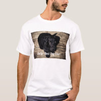 Nome preto personalizado da foto do cão do