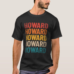 Camiseta Nome Próprio do Howard Shirt Vintage Howard Name