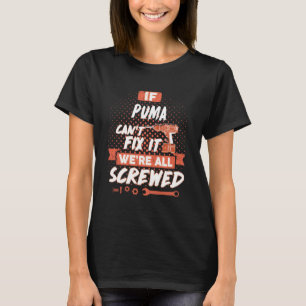 Camiseta Nome PUMA, nome da família PUMA crest